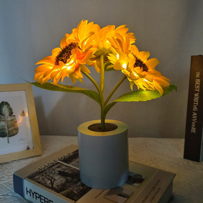 Rechargeable Sunflower Night Light