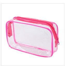 eTya Travel PVC Cosmetic Bags Women Transparent Clear Zipper Makeup Bags Organizer Bath Wash Make Up Tote Handbags Case