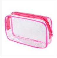 eTya Travel PVC Cosmetic Bags Women Transparent Clear Zipper Makeup Bags Organizer Bath Wash Make Up Tote Handbags Case