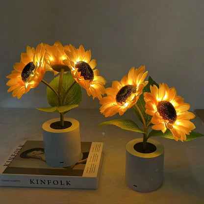 Rechargeable Sunflower Night Light