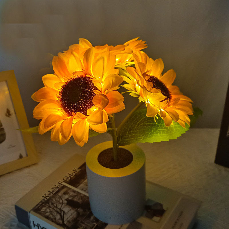 Rechargeable Sunflower Night Light